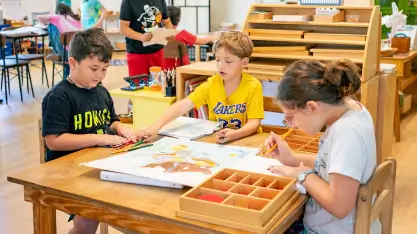 Children in a classroom