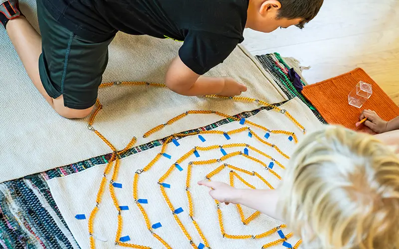 young child drawing