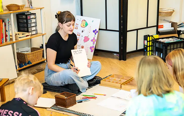 teacher and students