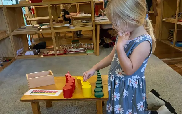 Child in a class room