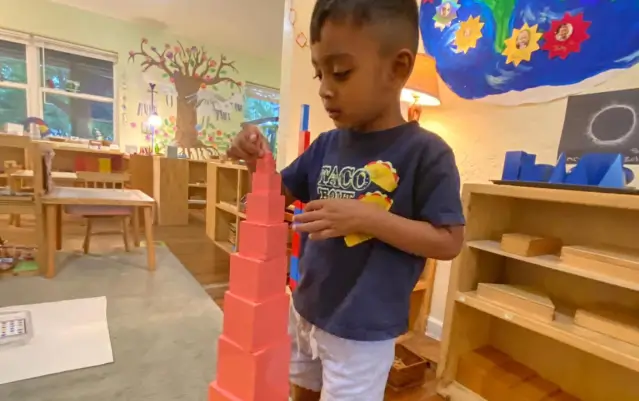child in a classroom